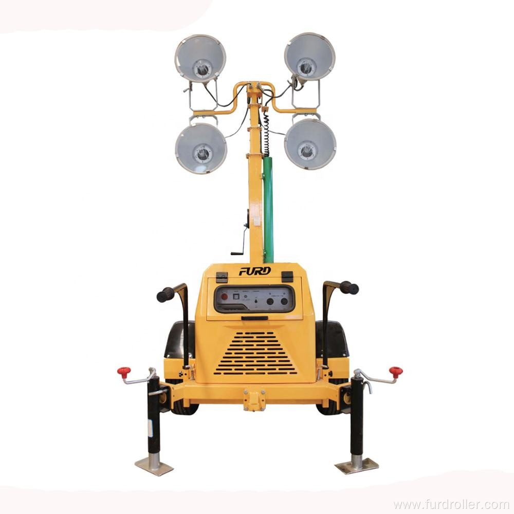 Silent mobile lighting tower with 3kw diesel generator price FZMT-400B