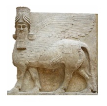 Assyrian Winged Bull Relief from Nineveh, Iraq