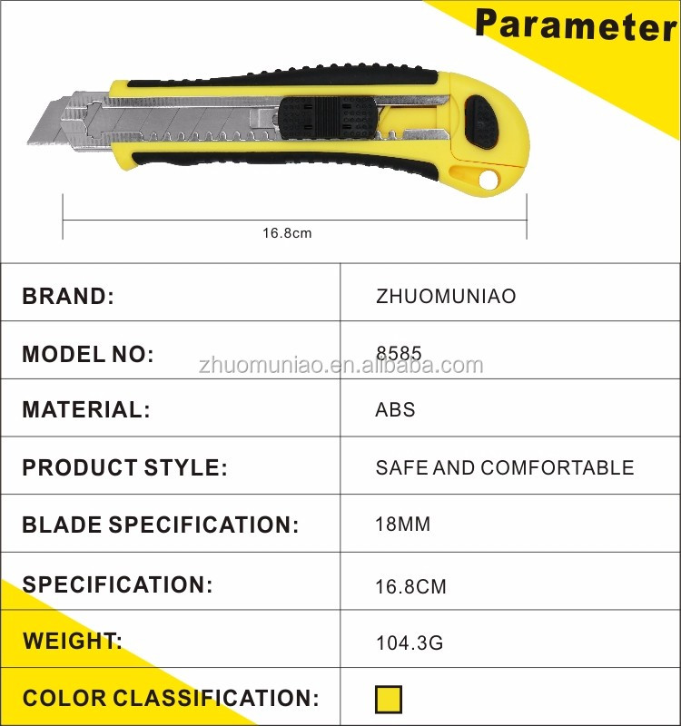 La fábrica auto fabulosa estupenda del cuchillo del cortador de la cuchilla del cargamento 18MM vende directamente