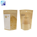 Seeds Package Craft Paper Transparent Zipper Bag