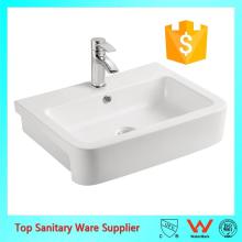 8169/8169A quality ceramic artistic semi-mounting sink