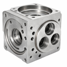 Custom Metal casting hydraulic valve manifold block