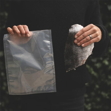 bolsas de envasado de sellado al vacío de alimentos reutilizables biodegradables