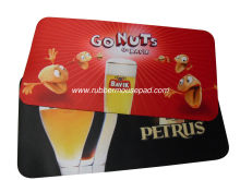 Custom Cloth Rubber Bar Runner, Washable Commercial Beer Mats