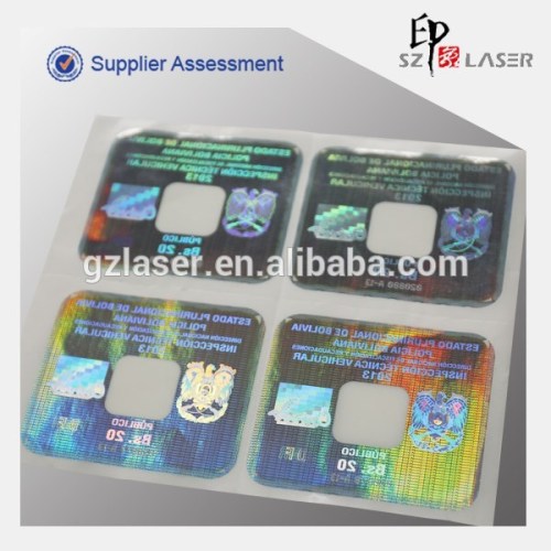 New design optical custom hologram sticker printing factory