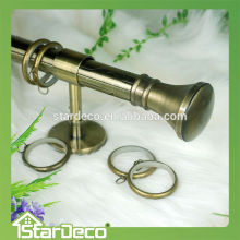 Iron curtain pipe,metal finial elegant curtain rod