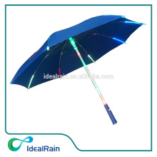 Solar led charge blue canopy light up umbrella