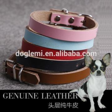 Wholesale Dog Collars Plain Geniune Leather Blank Dog Collars Real Leather Dog Collar