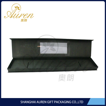 Custom hair extension box for false hair packaging with window