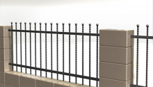 Raw Iron Fence for Garden