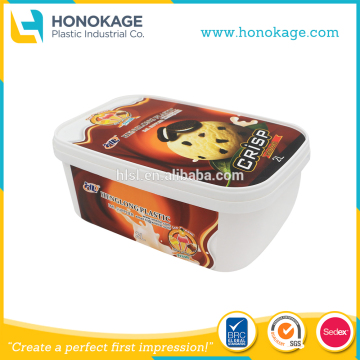 IML Plastic Food Packaging Rigid Plastic Box,Ice Cream Tub,PP Food Box.