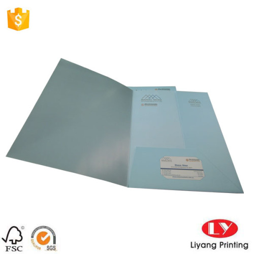 Full Color Paper Folder with One Pocket Design