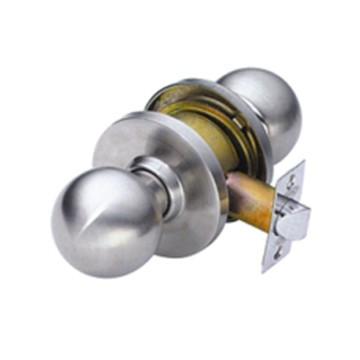 High Quality Tri-Circle Cylindrical Round Knob Door Lock handle lock,587PS-SS