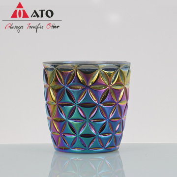 Ato Glass Candleholder Glass Candle Holder Desktop Caster Container Декор праздничные украшения