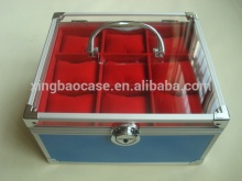 Leather watch case,wholesale watch case with fiber inner,aluminum 100 watch case