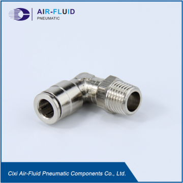 Air-Fluid Brass Swivel Male Pipe Elbow Fitting.