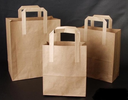 Beautiful brown kraft paper bag