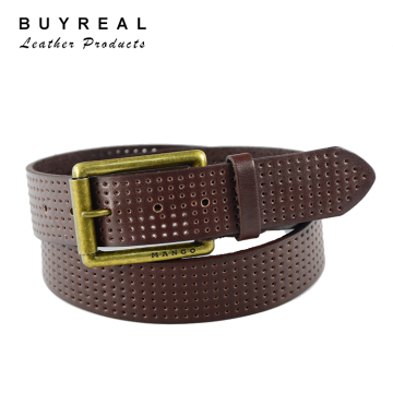 Hollow Brown PU Leather Belt ,Jeans Men's Belt