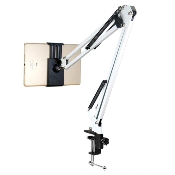 90cm Extended Metal Bed Clamp Tablet Mobile Phone Holder Mount