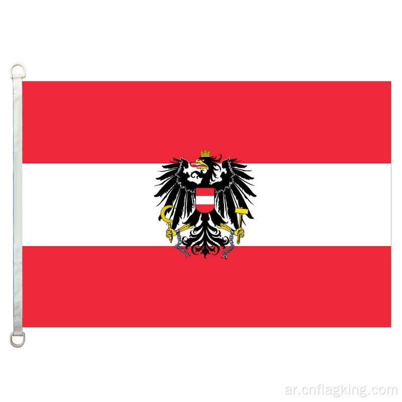 أعلام راية دولة النمسا 100٪ بوليستر 90 * 150 سم