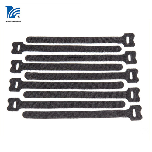 Adjustable Retractable Sticker Cable Tie Black