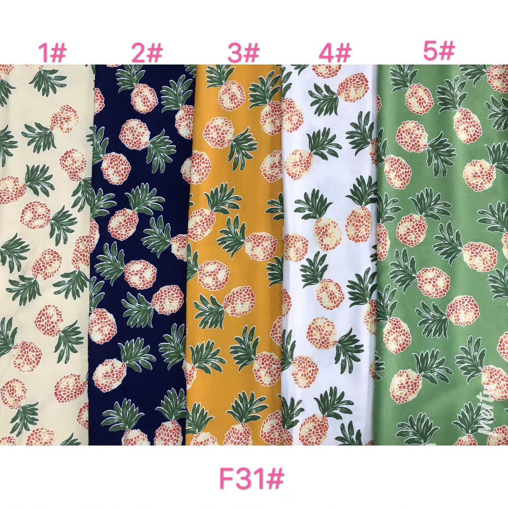 Professional Custom Twill Printed Floral Fabric 100% RAYON