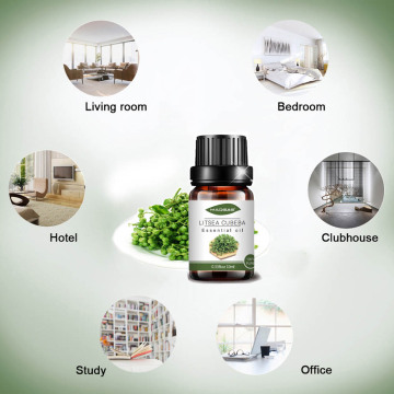 Pure Litsea cubeba essential oil for body care