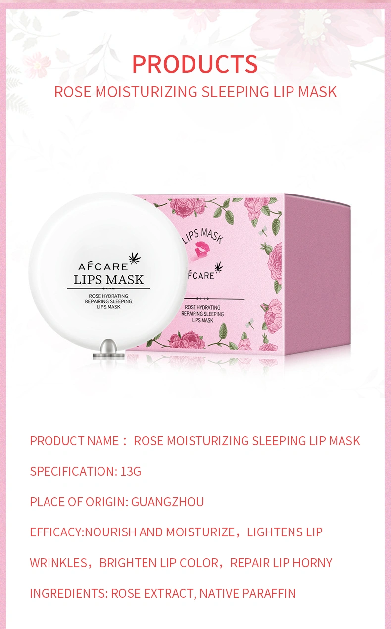 Lip Mask OEM/ODM Makeup Mask for Lips Logo Design Item Beauty Color Feature Sleeping Lip Mask