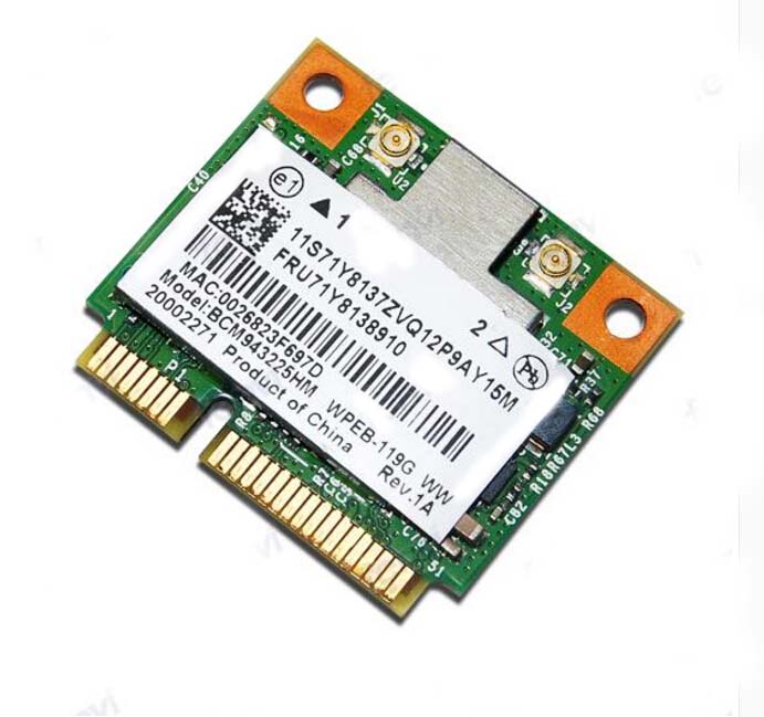 Bcm943225hm 802.11 B/g/n Mini Pci-e Half Wireless Graphic Card