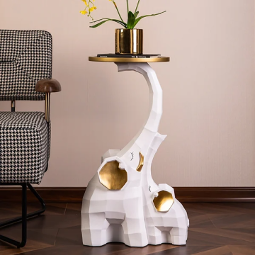 Nordic Resin Giraffe Ornaments Coffee Table