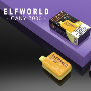 Dispositivo de vaping descartável elfworld caky7000puffs global