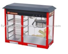 Hot Display Showcase Popcorn Machine/popcorn machine with warmer