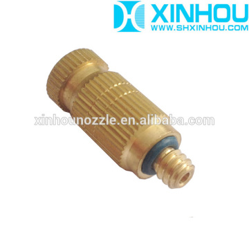 Anti-drop greenhouse cooling and disinfection brass anti drip fog nozzle