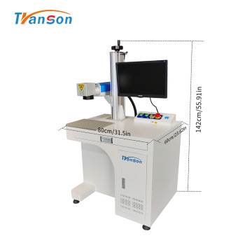 Economical 20w fiber laser marking machine with desk