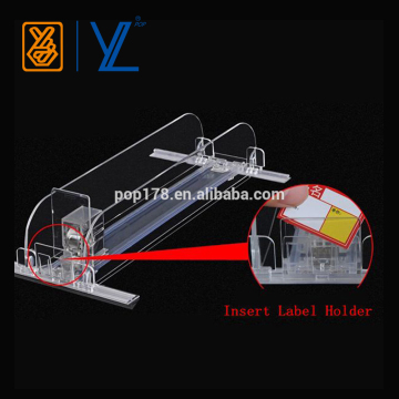 Plastic Cosmetic Display Rack Used Plastic Shelf Pusher