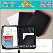 Wholesale Waterproof 600D Oxford Zipper Document File Folder Bag With Inner Pockets