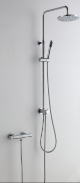 Soft connection round shower column set