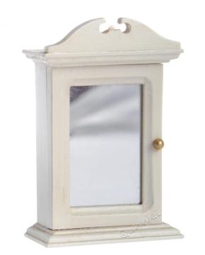 Dolls House Miniature Bathroom Mirror Door Medicine Cabinet