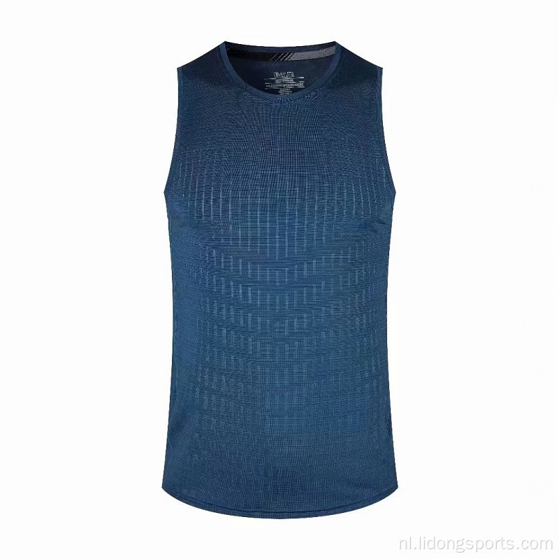 Aangepaste printen Sport Heren Summer Gym Vest