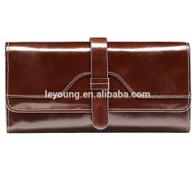 Fashion Red Pu Leather Lady Travel Wallet