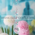 Supply 14.5CM Transparent Acrylic Crystal Faceted Heart Holiday Beading Garland Prism