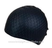 Popular Waterfall shaped sillicone swimming caps, hot selling swimming caps