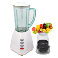 Stainless steel blender with glass jar