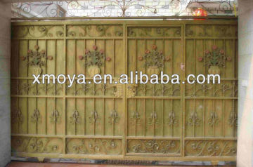 Indoor iron gate metal detector gate house steel gate design