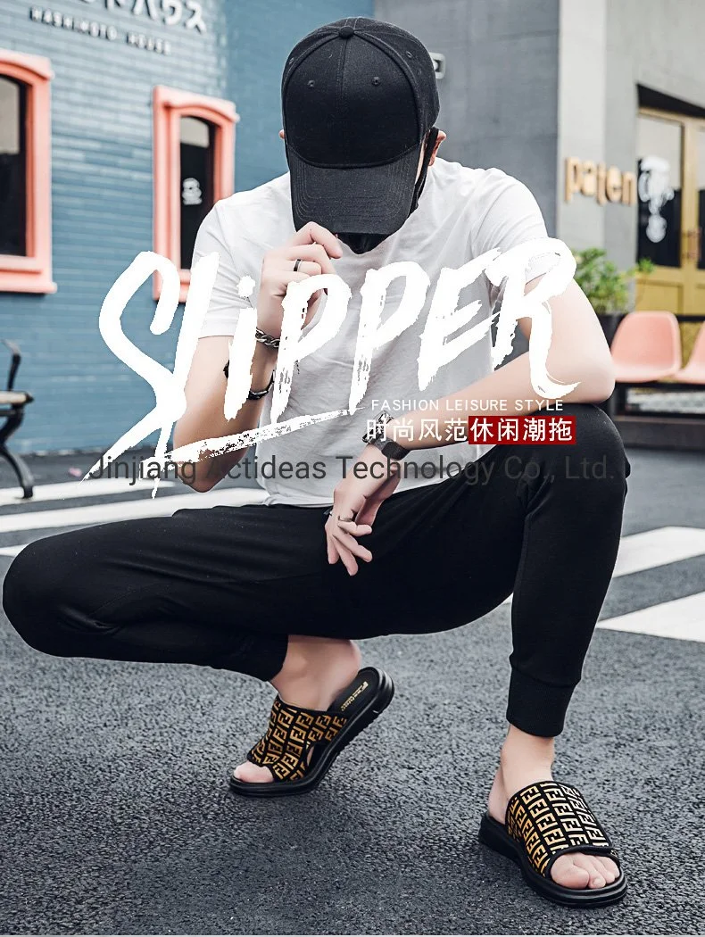 2021 New Slippers Fashion Design Comfortable Sole Slides Men Slippers