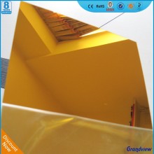 Glossy Gold Mirror Acrylic Plate