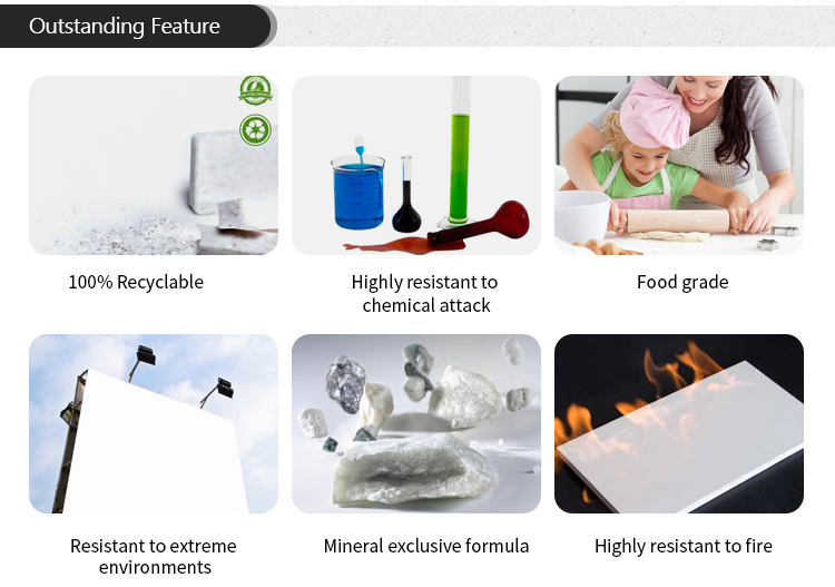 Popular design big size white solid surface kitchen sink