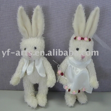 Wedding rabbit,stuffed teddy bear,plush teddy bear