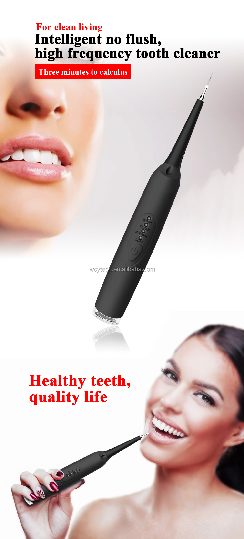 Portable electric sonic dental tartar remover with Dentist Whiten Teeth Health Hygiene function