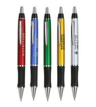 Metallic plastic ball pen